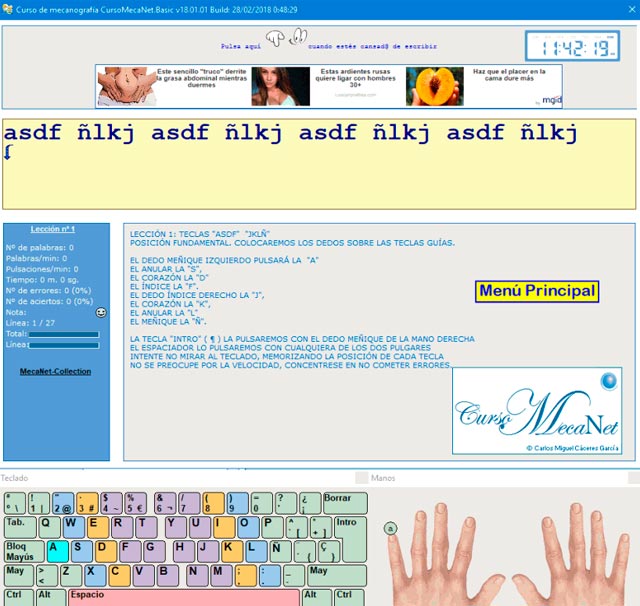 Mecanet. Programa De Mecanografía GRATIS [Última Versión Oficial]